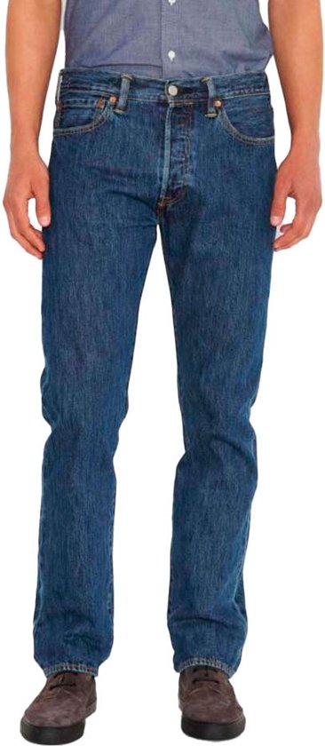 Spijkerbroek heren jeans Levi 501 stone wash