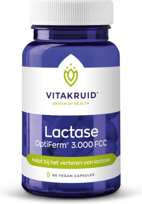 Foto: Vitakruid lactase optiferm 3000 fcc 90 capsules