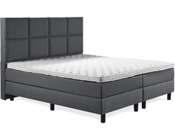 Boxspring Luxe 180x200 8 vlaks Antracite