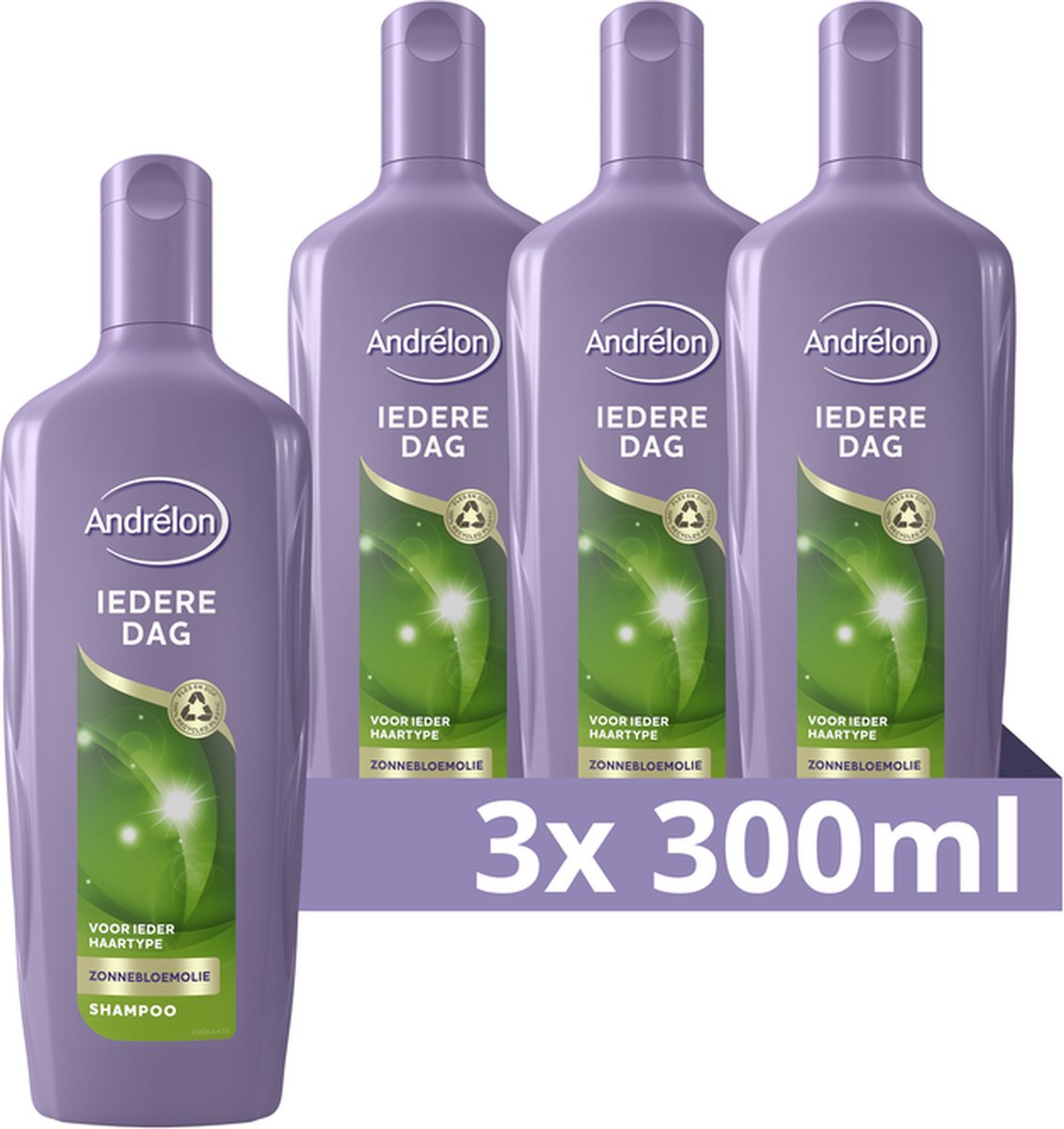 Andrélon Iedere Dag Shampoo - 3 x 300 ml - Voordeelverpakking - Andrélon