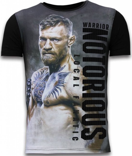Conor Notorious Fighter - T-shirt Digital - Zwart