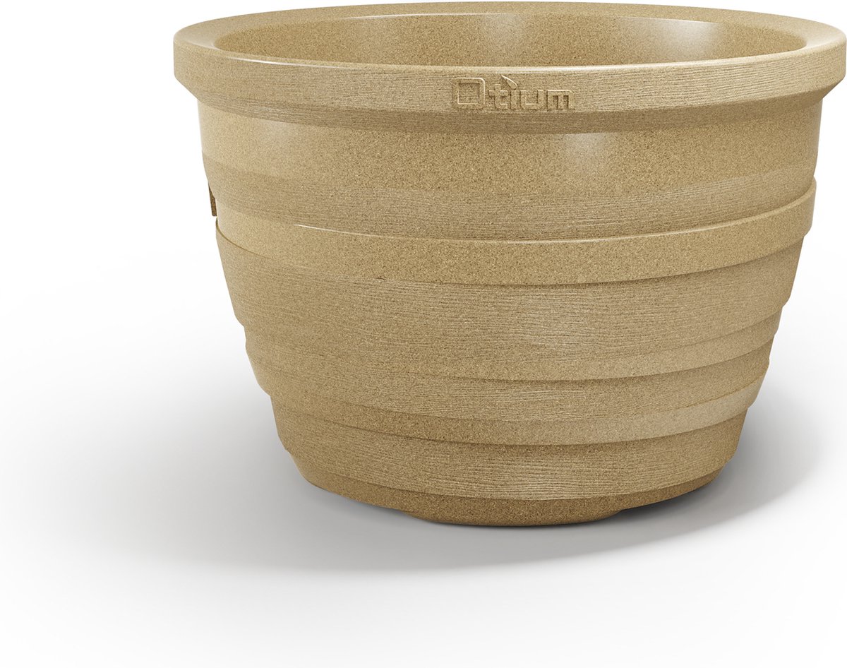 Otium bloempot dubbelwandig Lignum 40 cm natural cork
