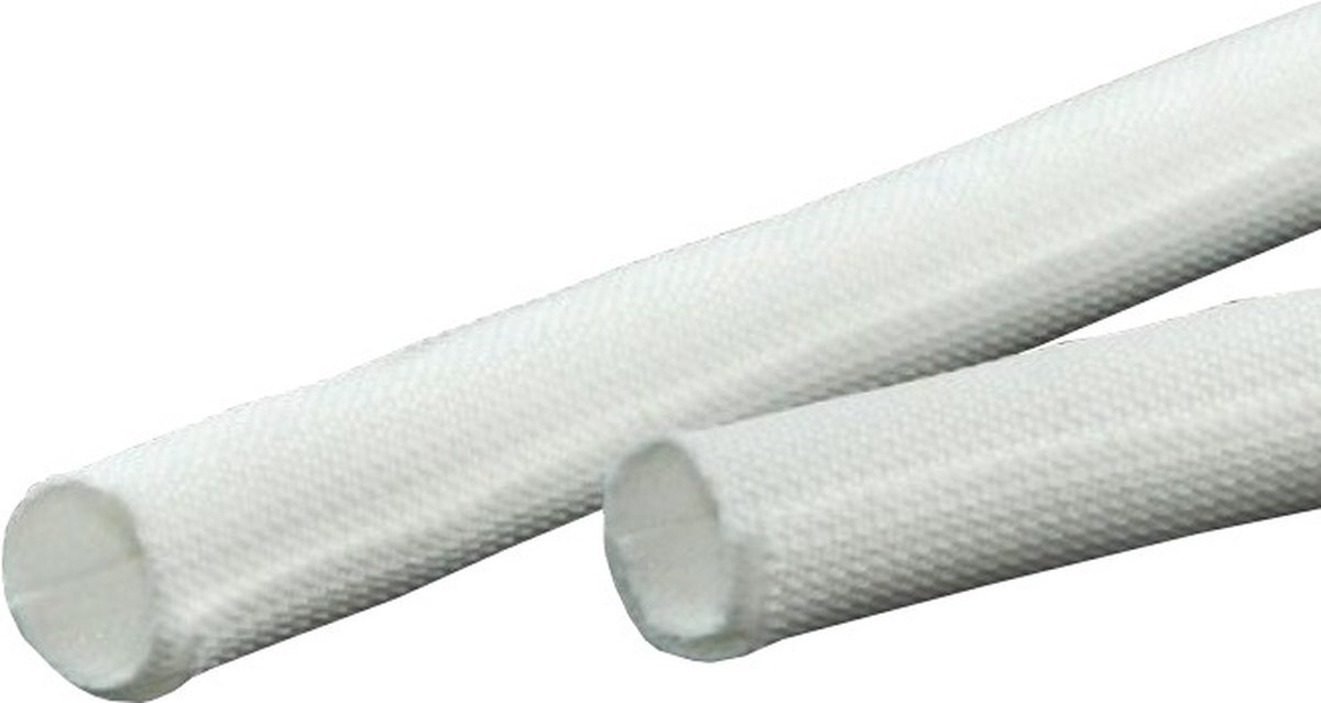 Gevlochten slang 25m Wit
