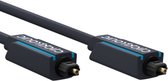 Clicktronic Optische Toslink Kabel - 4mm dik - Verguld - 7,5 meter - Zwart