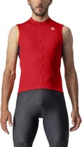 Castelli ENTRATA VI Fietsshirt zonder mouwen RED/BORDEAUX IVORY - Mannen - maat XL