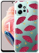 Cazy Hoesje geschikt voor Xiaomi Redmi Note 12 4G Paraplu's
