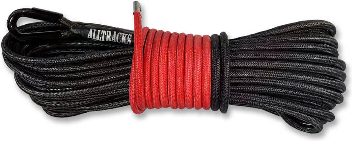 Alltracks Dubbel gevlochten liertouw – ø12mm x 26m - 12500kg - Super sterk en duurzaam lier touw