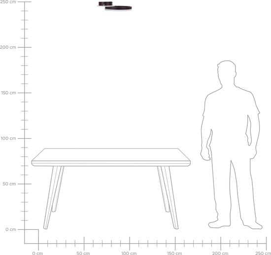 GLYDE - Plafonnier - Marron - Aluminium
