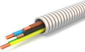 Conduit flexible avec fil VD - Conduit flexible pré-câblé - 3x2,5 mm + 1x1,5 mm - 16 mm - 100 mètres