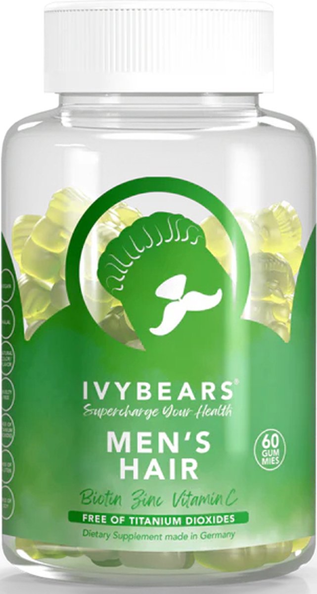Ivybears men's hair vitamines. Geef je gezondheid een boost! - Ivybears