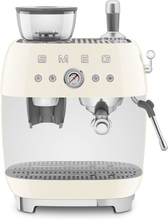 SMEG EGF03CREU - Espressomachine met geïntegreerde bonenmaler - Crème