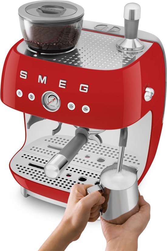 Garantie & reparatie - Smeg 8017709329822 - SMEG EGF03RDEU - Espressomachine met geïntegreerde bonenmaler - Rood