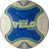 Voetbal Velo ZigZag - Wit Vert Blauw