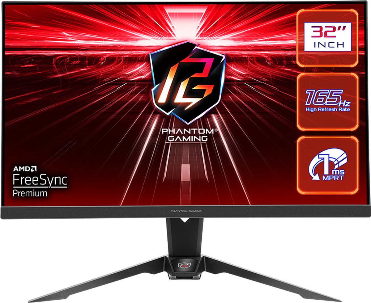 ASRock Phantom Gaming PG32QF2B 32 Quad HD 165Hz VA Monitor