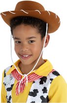 Smiffy's - Cowboy & Cowgirl Kostuum - Woody Cowboy Hoed Kind Bruin - Bruin - Carnavalskleding - Verkleedkleding