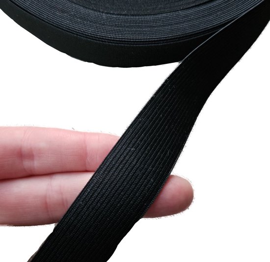 1 paquet d'élastique - noir - 5 mètres - ceinture - 25 mm de large - pour  la couture | bol