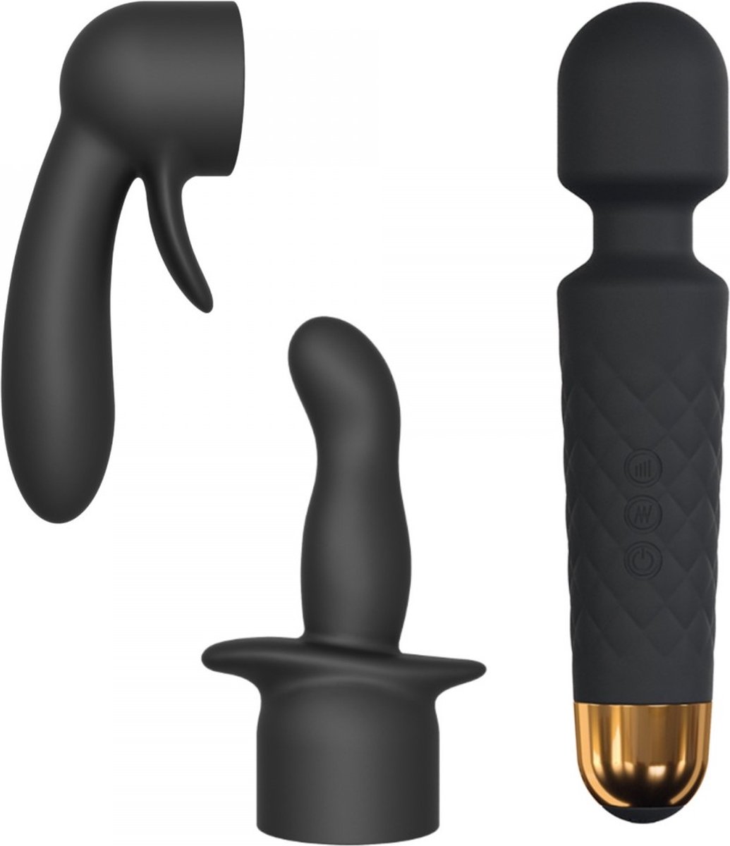 Goedkoopste Dorcel - Kit Wanderful - Massager Met Twee Extra Opzetstukken