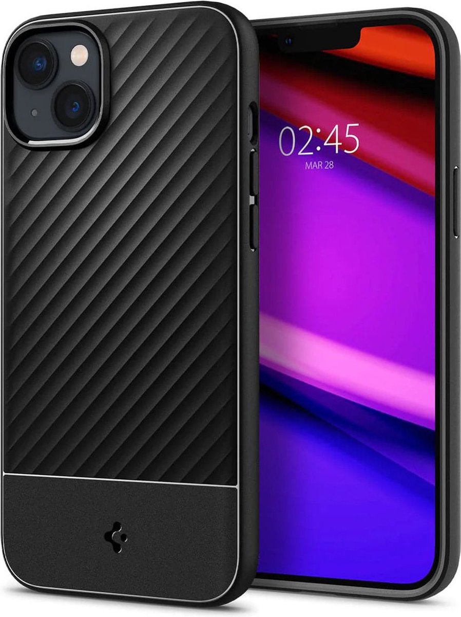 Geschikt voor Spigen Apple iPhone 14 Plus Core Armor Back Cover Hoesje Zwart