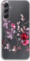 Case Company® - Hoesje geschikt voor Samsung Galaxy A34 hoesje - Mooie bloemen - Soft Cover Telefoonhoesje - Bescherming aan alle Kanten en Schermrand