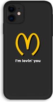 Case Company® - Hoesje geschikt voor iPhone 11 hoesje - I'm lovin' you - Biologisch Afbreekbaar Telefoonhoesje - Bescherming alle Kanten en Schermrand
