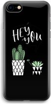 Case Company® - Hoesje geschikt voor iPhone 7 hoesje - Hey you cactus - Soft Cover Telefoonhoesje - Bescherming aan alle Kanten en Schermrand