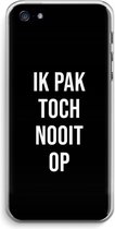 Case Company® - Coque iPhone 5 / 5S / SE (2016) - Je ne décroche jamais - Zwart - Coque souple pour téléphone - Protection sur tous les côtés et bord d'écran