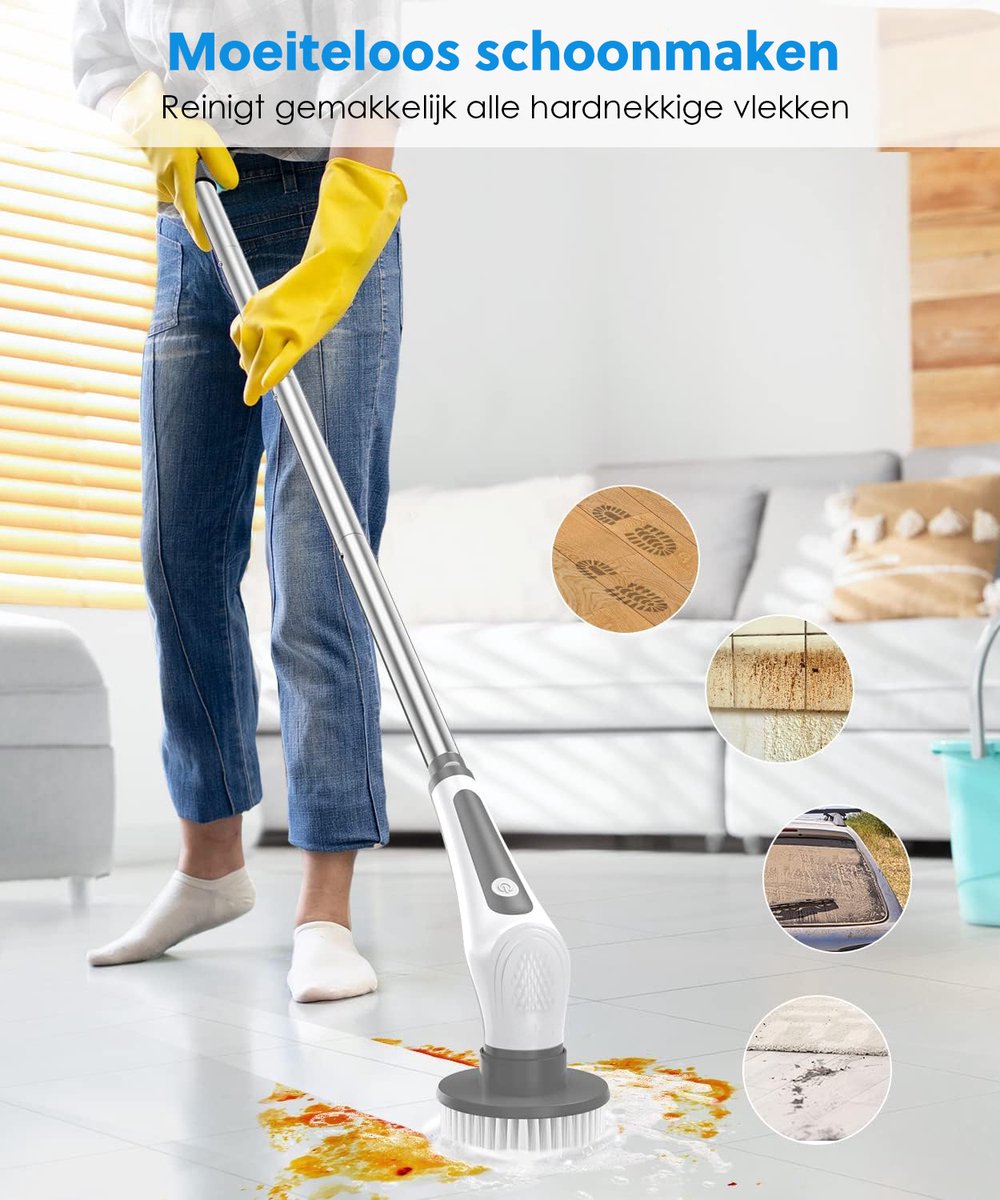 GoScrub® Cleaning King V2 - Brosse de nettoyage électrique