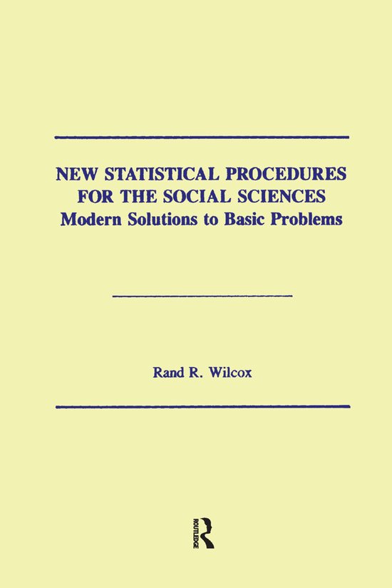 New Statistical Procedures for the Social Sciences - cover
