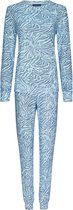 Pastunette - Ensemble pyjama femme Elva - Blauw - Polaire - Taille 48