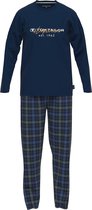 Tom Tailor Pyjama lange broek - 634 Blue - maat XL (XL) - Heren Volwassenen - 100% katoen- 71345-4009-634-XL