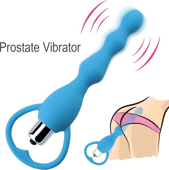 Trillende Prostaat Vibrator I Prostaat Stimulator I Anaal Vibrator I Clitoris en G Spot Stimulatie I Op Batterijen I 2 Standen I Zwart