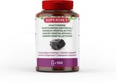 Superdiet - Geactiveerde Plantaardige Houtskool - 150 Capsules
