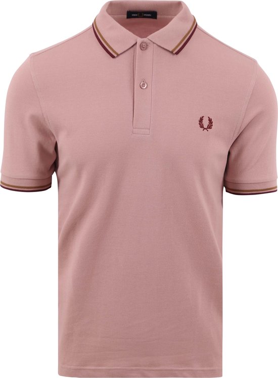 Fred Perry - Polo M3600 Roze S51 - Slim-fit - Heren Poloshirt Maat XL