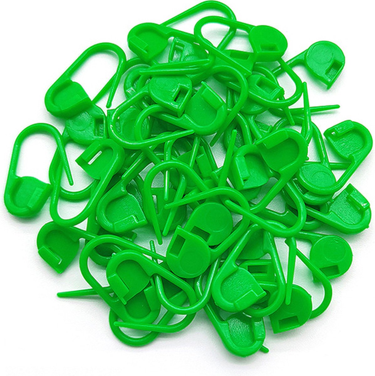 Plastic veiligheidsspelden - 50 stuks - veiligheidsspelden klein - Groen