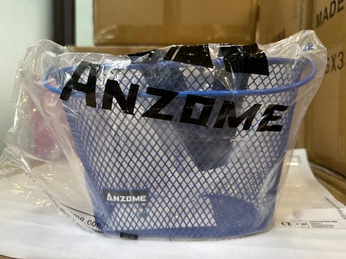 Kinderfietsmand, metalen voorkant kinderfietsmand voor meisjes jongens, stuurmand met klittenband waterdicht verwijderbare geschenken voor kinderen