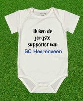 Mooi baby rompertje met uw club sc Heerenveen