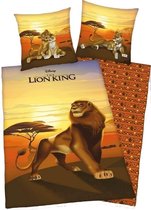 The Lion King -- Housse de couette 1 pers. 140X200 + 1 taie d'oreiller 100% Polyester