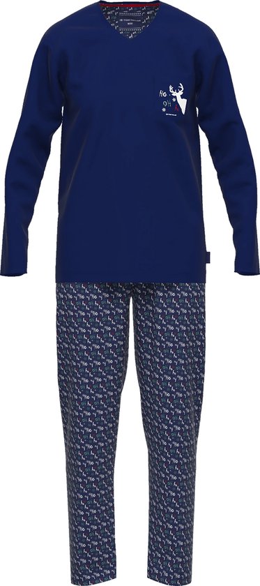 TOM TAILOR Pure Cotton - Heren Pyjamaset - Blauw