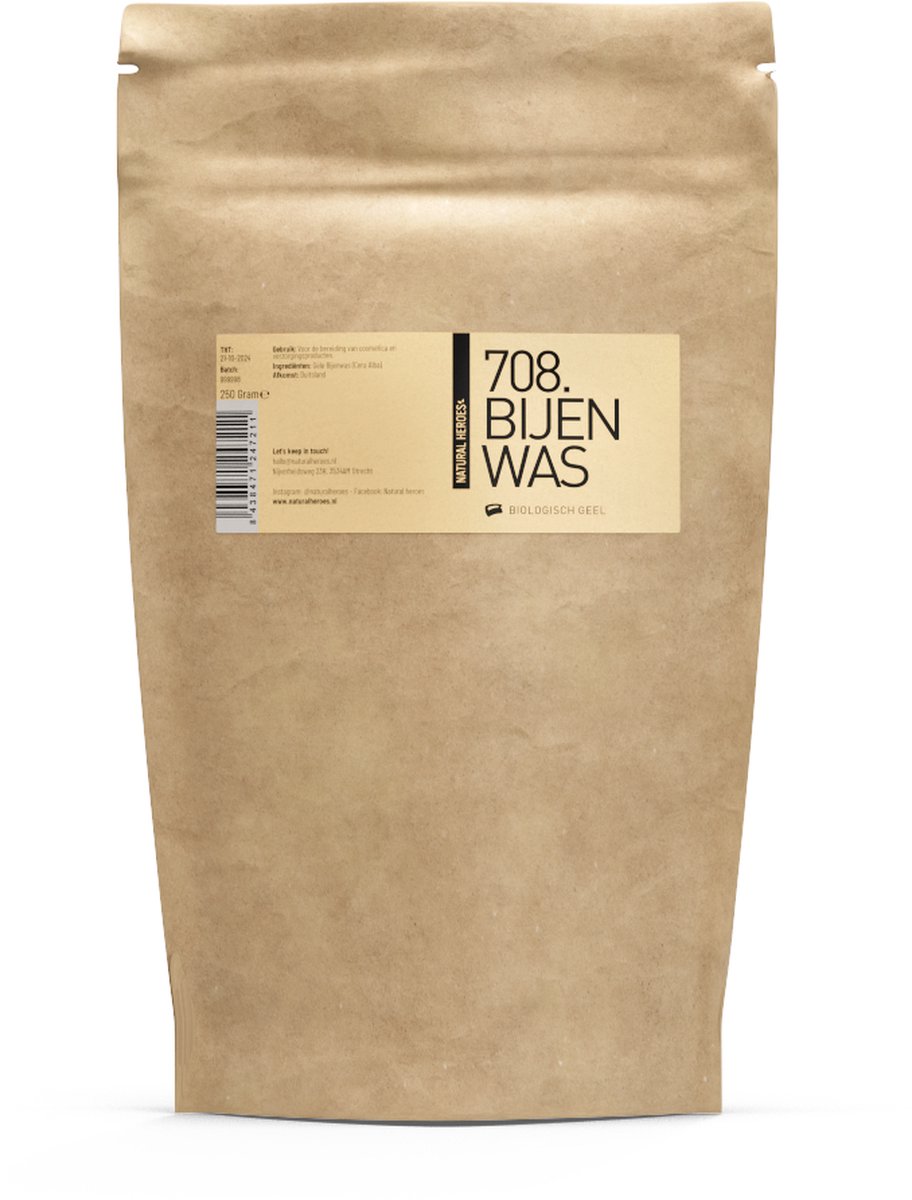Goedkoopste Natural Heroes - Bijenwas (Biologisch, geel) 250 gram