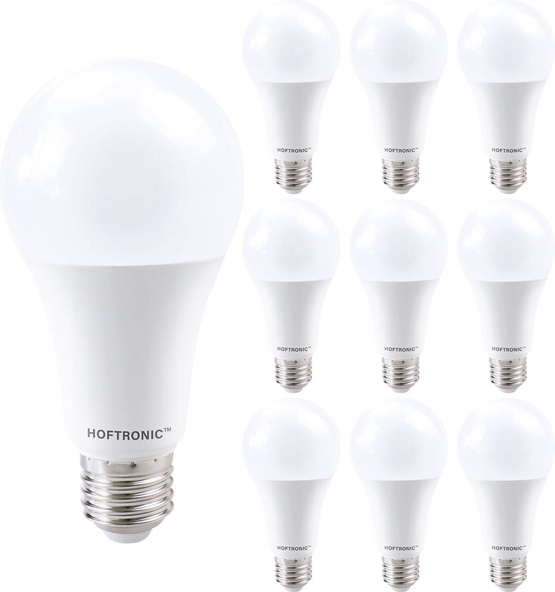 HOFTRONIC - Voordeelverpakking 10X E27 LED Lampen - 15 Watt 1521lm -  Vervangt 100 Watt... | bol.com