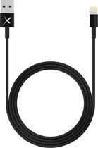 XLayer - Lightning USB kabel - Lightning Oplader Kabel Geschikt voor Apple iPhone & Apple iPad – 1 Meter - Zwart