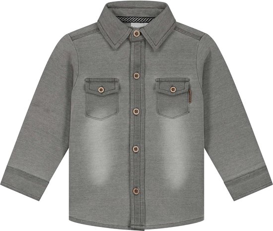 Prénatal baby blouse - Jongens Kleding - Grijs Denim- Maat 56 | bol.com