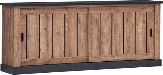 Belfurn - Etienne - buffet-dressoir in mango decor met zwarte profielen