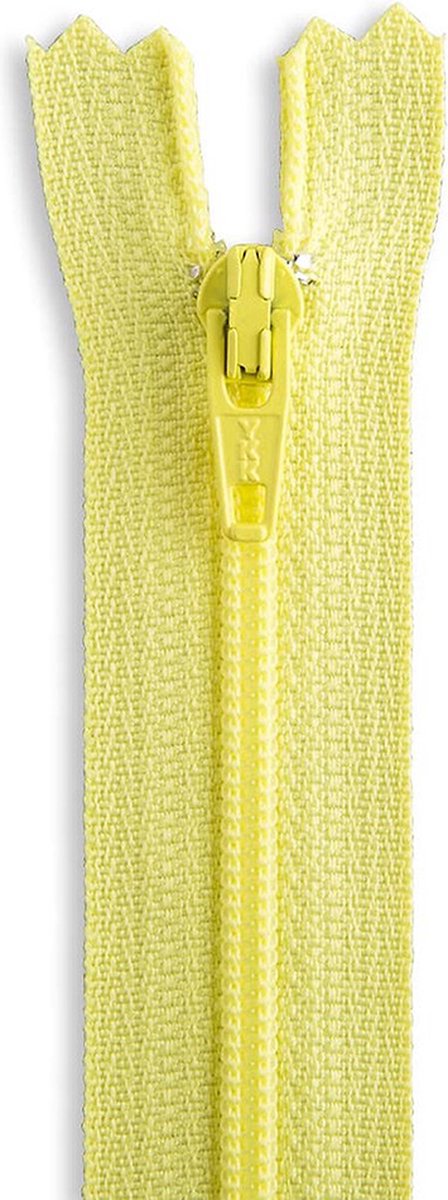Fijne rits polyester kanarie geel 15cm - niet-deelbaar stevige rits