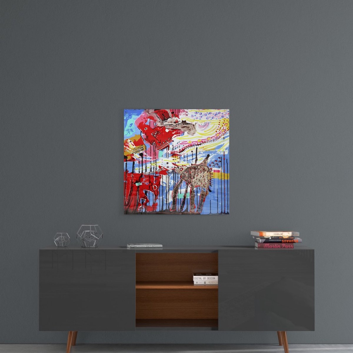 Star Wars abstracte schilderij op glas