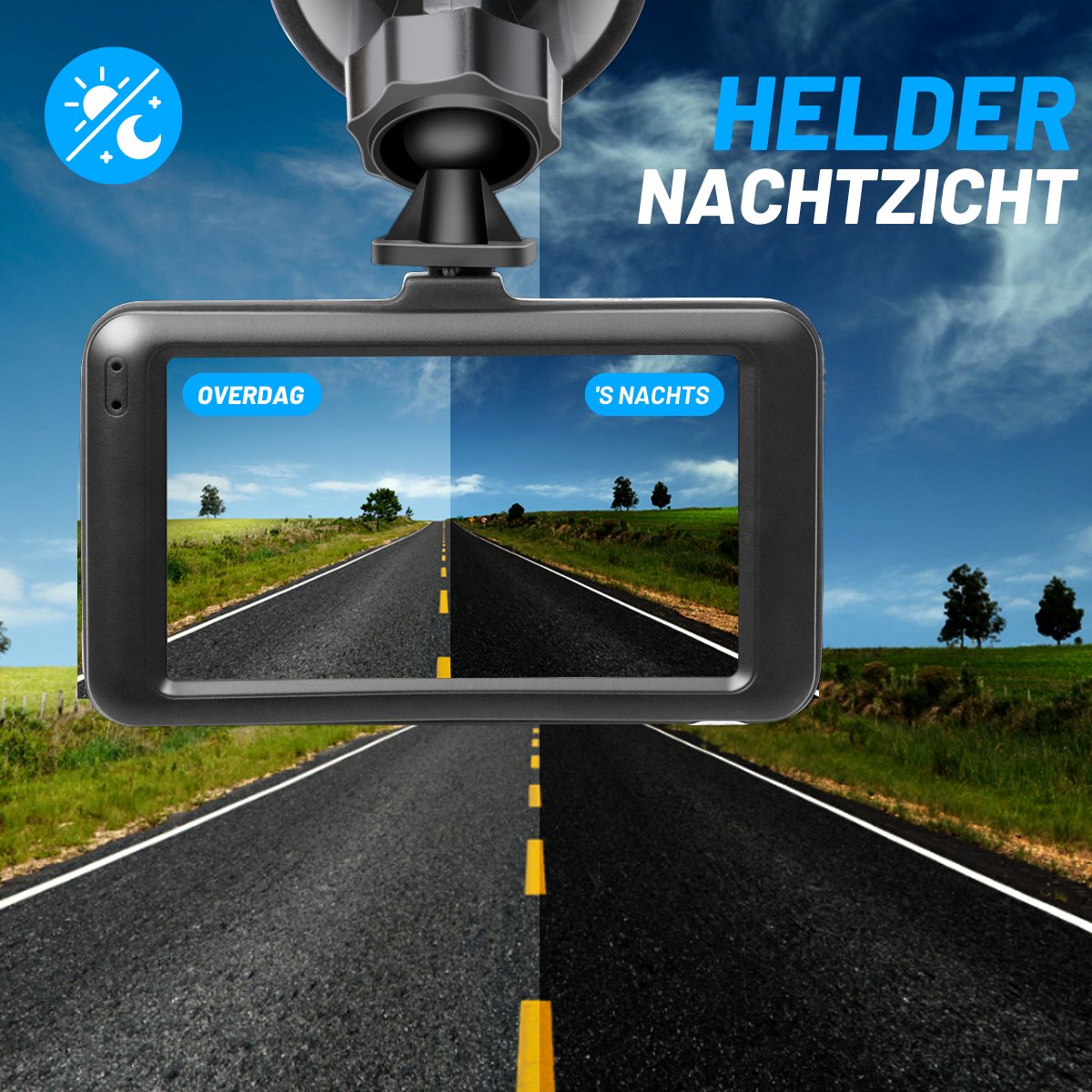 VERTREX Dashcam voor Auto 1080P Full HD - Voor en Achter - Dash cams - Nachtvisie - G-Sensor - 170° Wijdhoeklens - 3,0" LCD - Bewegingsdetectie - Loop Recording - Incl. 32GB MicroSD Kaart – foto 2