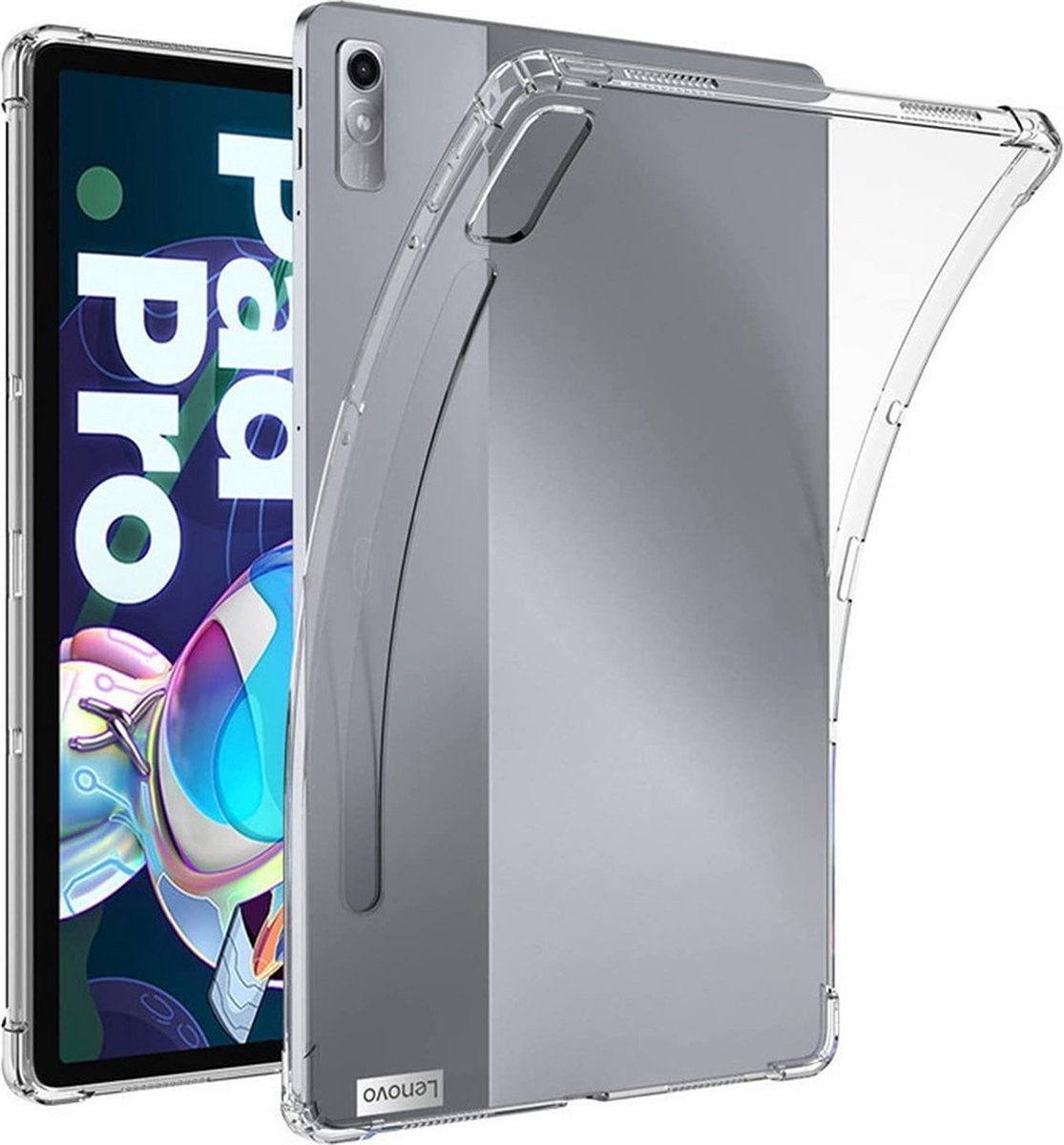 Tablethoes geschikt voor Lenovo Tab P11 Pro Gen 2 Hoesje - TPU Back Cover - Transparant