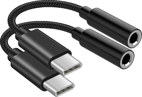 2x USB C vers jack adapté pour iPhone 15 - Prise USB C - USB C