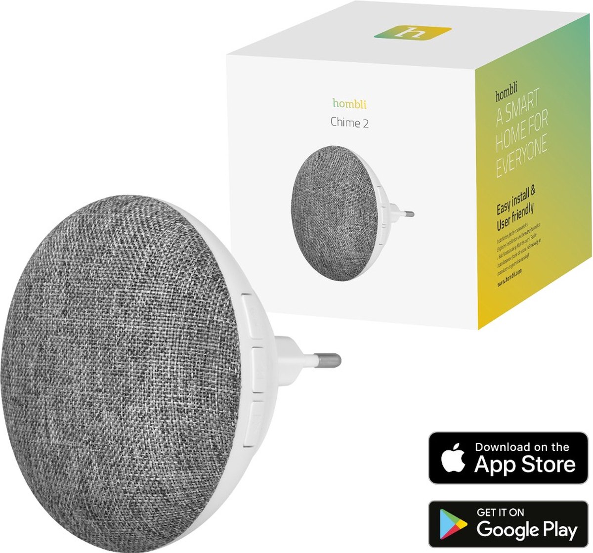 Hombli Doorbell Chime 2 - Draadloos - Deurbelgong - 21 - Hombli - €34,95