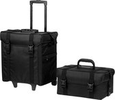 Arvona Visagie Trolley - Make Up Trolley - Beautykoffer - Kapper Koffer - Visagie - Cosmetica - Professioneel